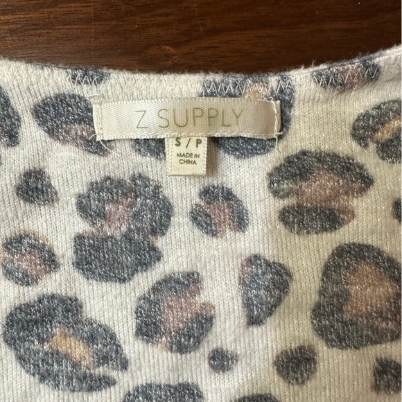 Z Supply Leopard Print Twist Bralette - Picture 3 of 4